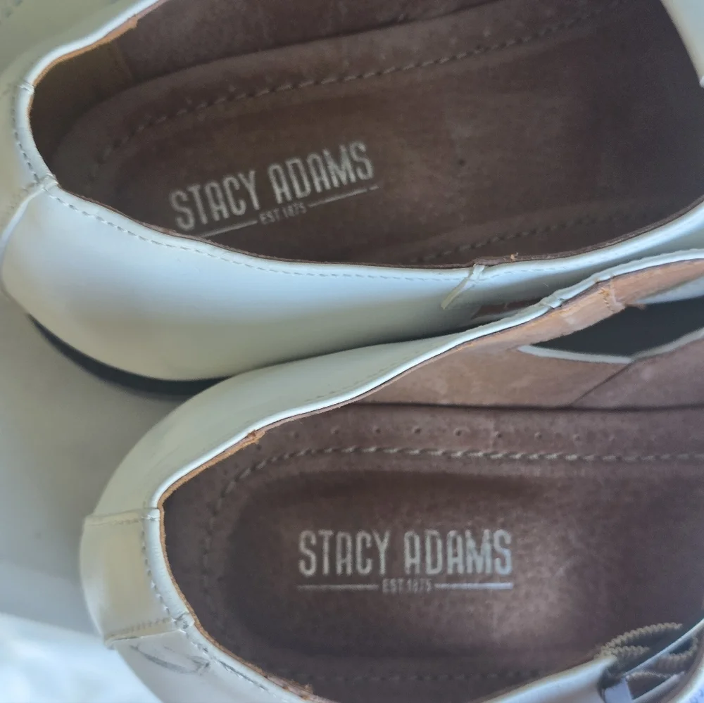 Stacy Adams Leather Sandals Sz 13M Calderon White City Men's New - Picture 11 of 15